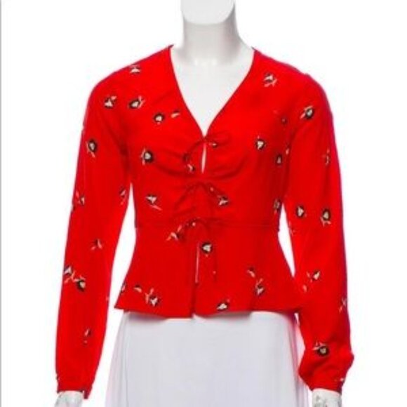 Intermix Kirsten Silk Top - Picture 1 of 3